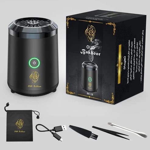 Bukhoor Perfume Dispenser Smart 2 Smart Bukhoor Perfume Dispenser – Portable Electric Incense Burner with Rechargeable Battery