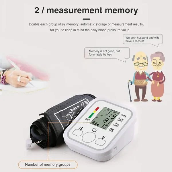 Electronic Blood Pressure Monitor Accurate Digital BP Machine with Cuff Electronic Blood Pressure Monitor | Accurate Digital BP Machine with Cuff